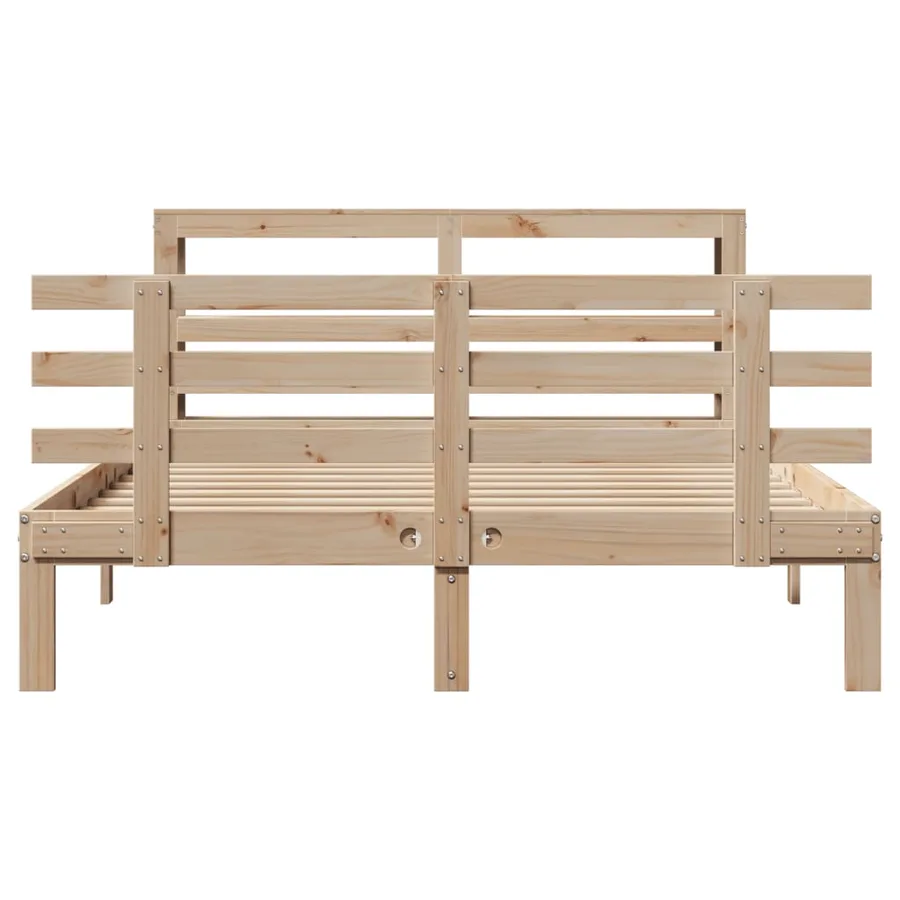 Cadre de lit avec tête de lit sans matelas 160x200 cm - 4