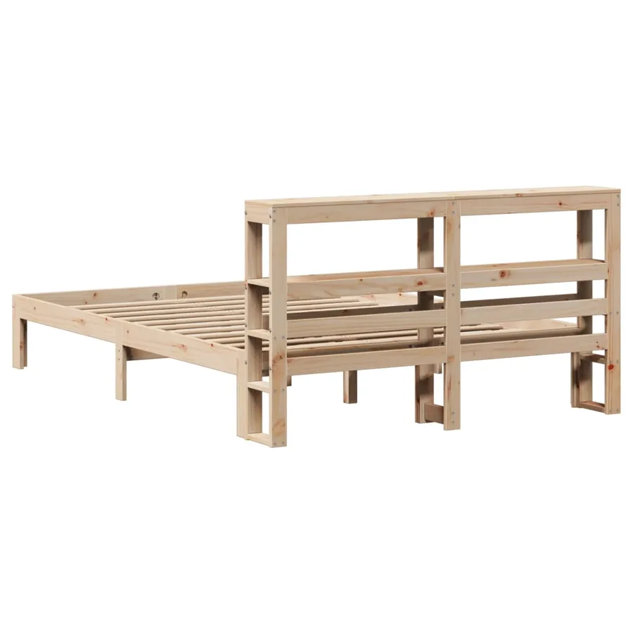 Cadre de lit avec tête de lit sans matelas 160x200 cm - 6