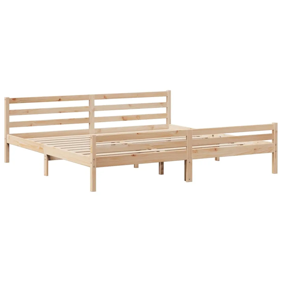 Cadre de lit avec tête de lit sans matelas 200x200 cm - 5