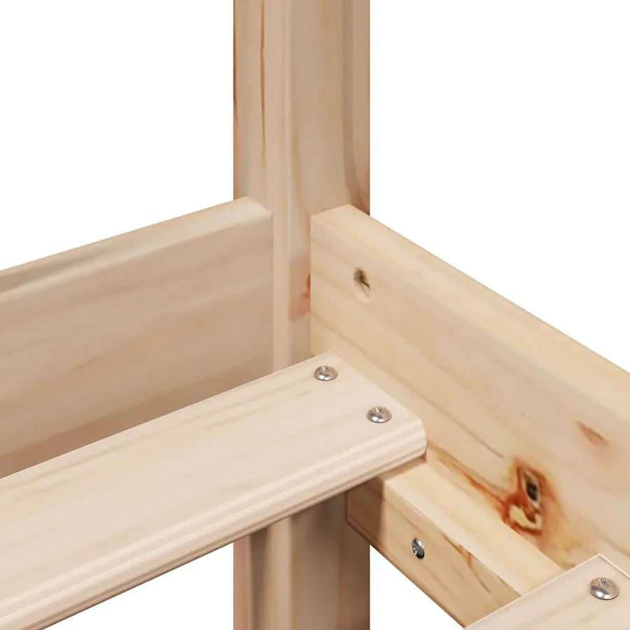 Cadre de lit sans matelas 160x200 cm bois massif de pin - 9