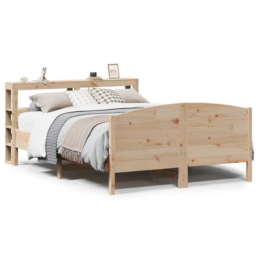 Cadre de lit sans matelas 160x200 cm bois massif de pin - 2