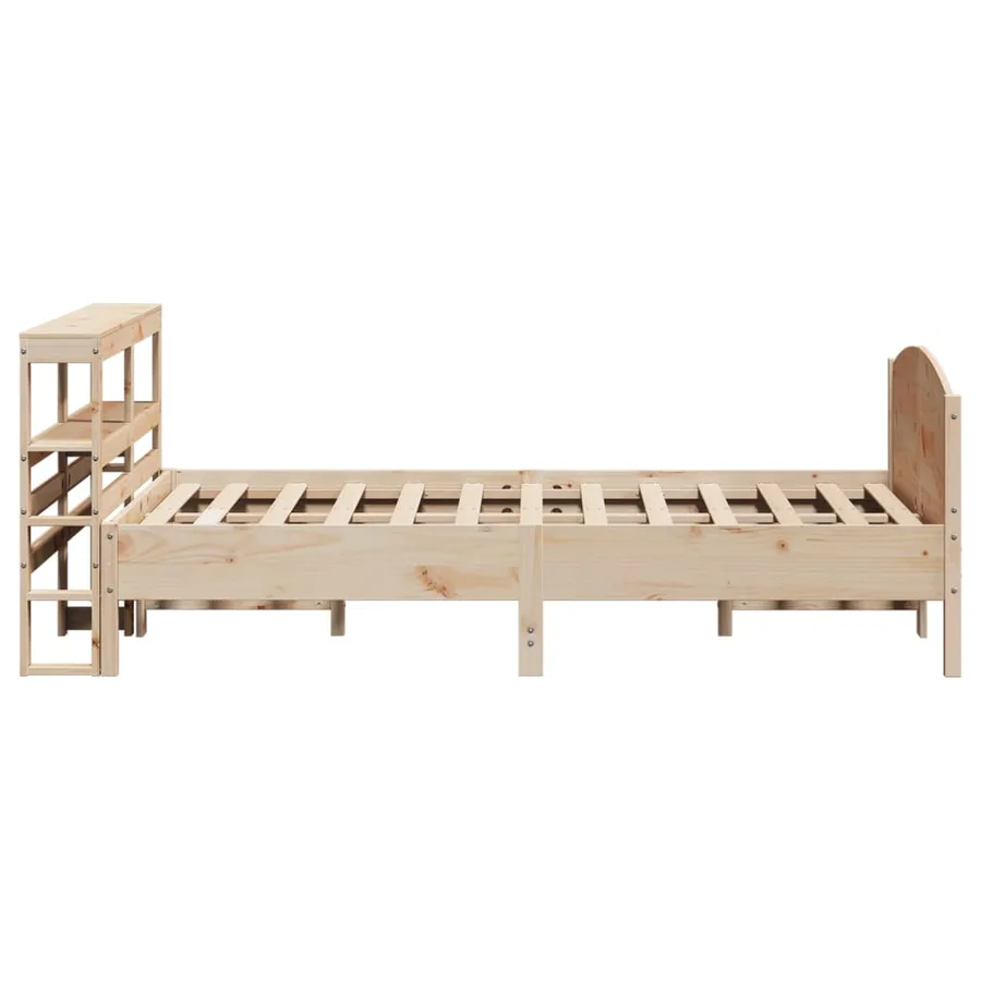 Cadre de lit sans matelas 160x200 cm bois massif de pin - 5