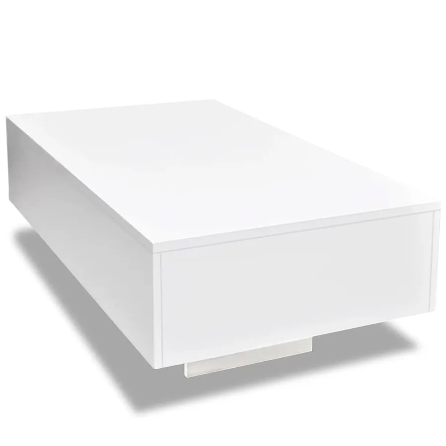 Table basse blanc brillant - 2