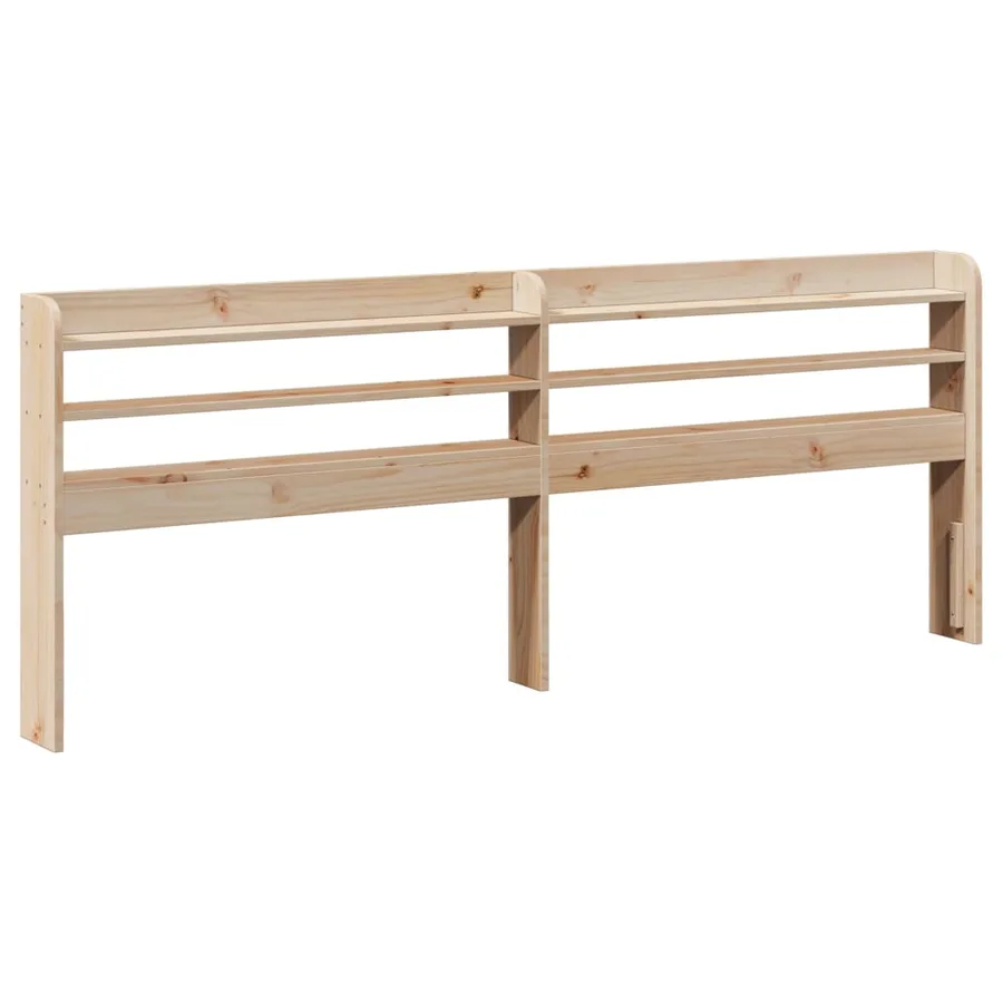 Cadre de lit sans matelas 200x200 cm bois massif de pin - 8
