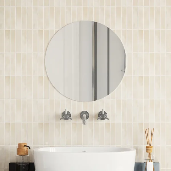 Miroir mural 50 cm Rond Verre