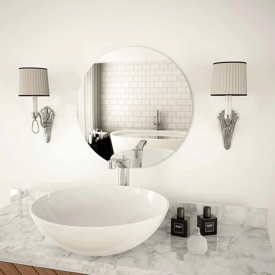 Miroir mural 50 cm Rond Verre - 3