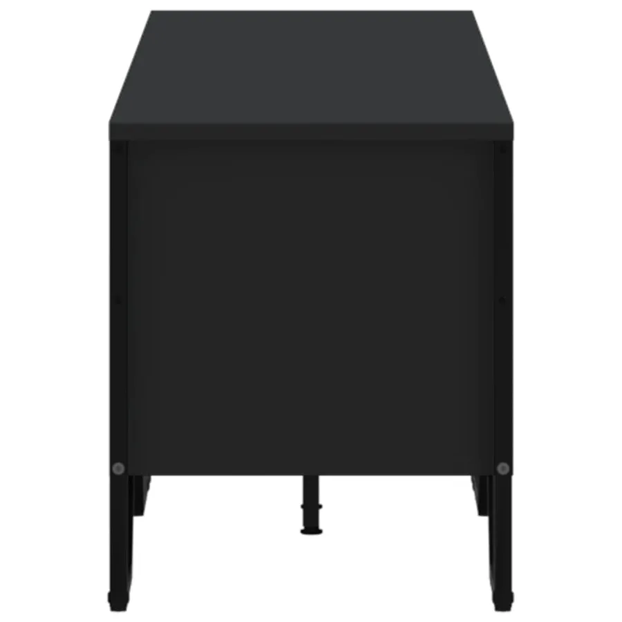 Meuble TV noir 180x34x41 cm bois d'ingénierie - 5