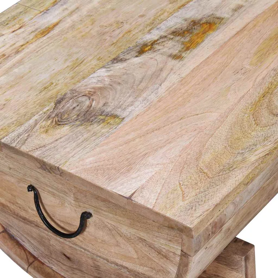 Table basse Bois de manguier massif 88x50x40 cm - 13