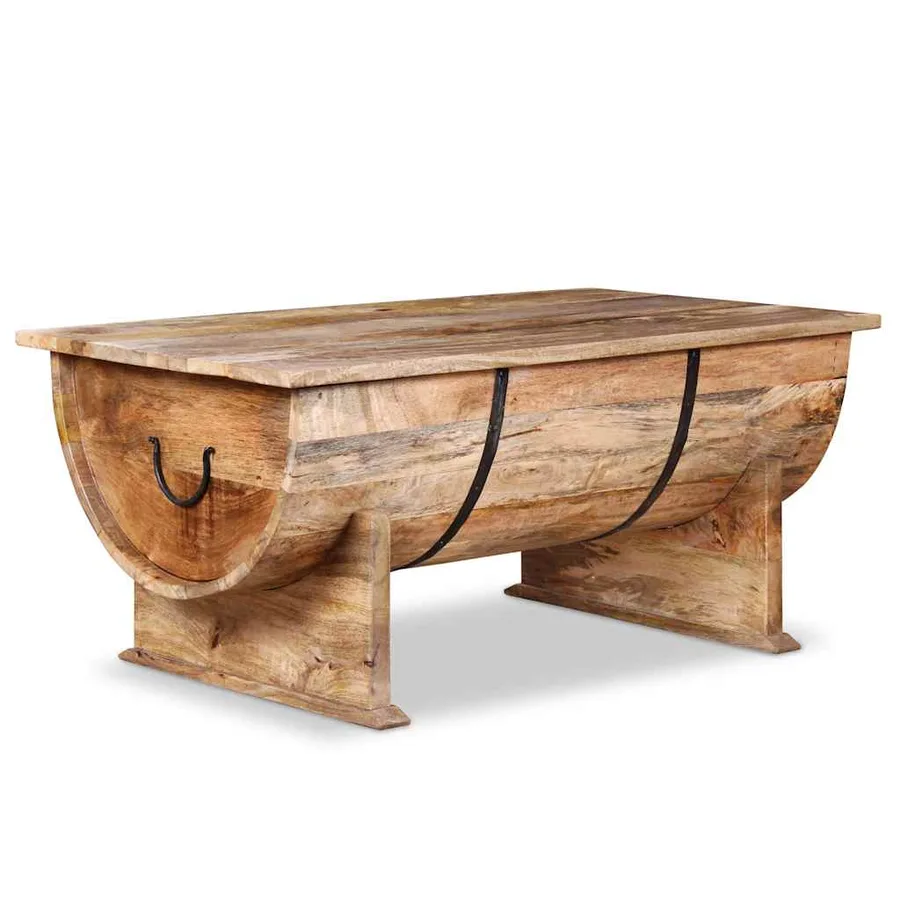 Table basse Bois de manguier massif 88x50x40 cm - 5