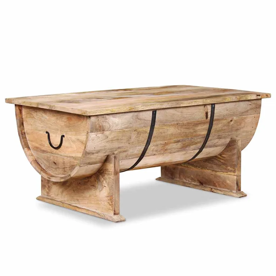 Table basse Bois de manguier massif 88x50x40 cm - 7