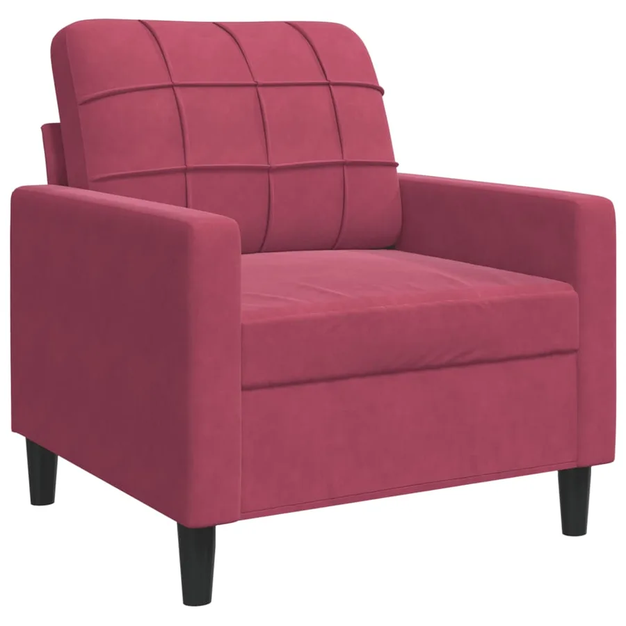 Ensemble de canapés 4 pcs avec coussins et traversins velours - 6