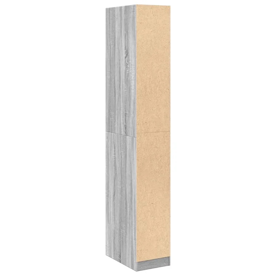 Garde-robe sonoma gris 30x50x200 cm bois d'ingénierie - 6