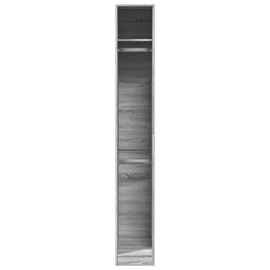 Garde-robe sonoma gris 30x50x200 cm bois d'ingénierie - 4
