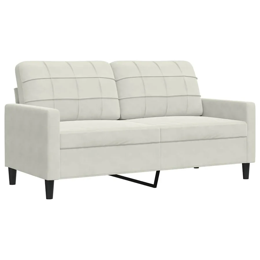 Ensemble de canapés 3 pcs avec coussins et traversins velours - 5