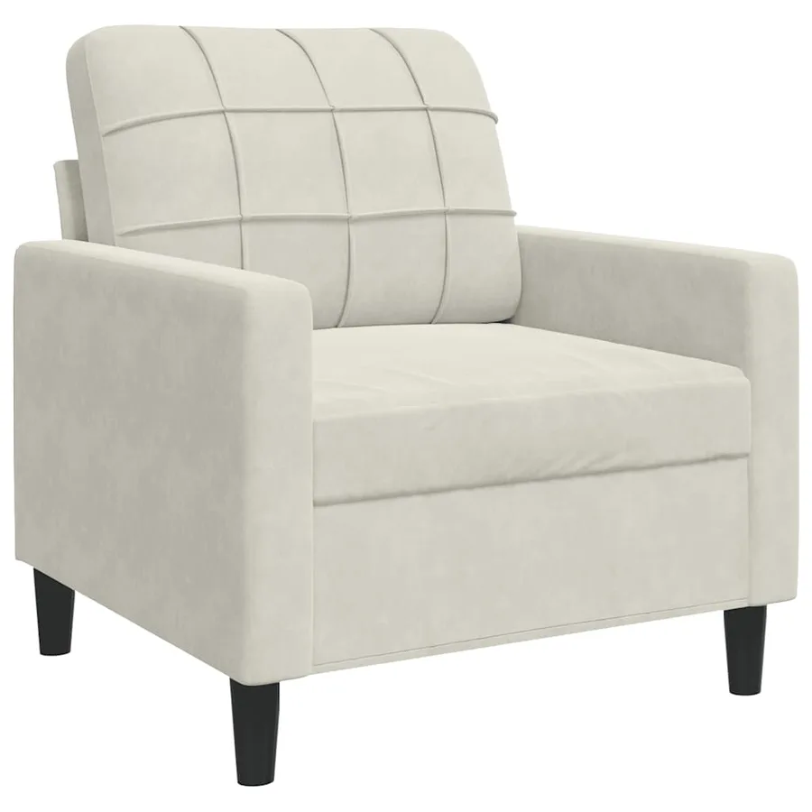 Ensemble de canapés 3 pcs avec coussins et traversins velours - 6