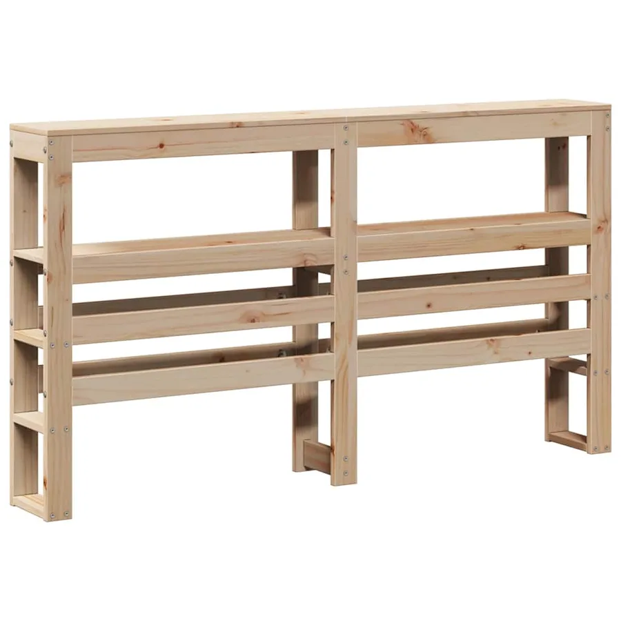 Tête de lit avec étagères 150 cm bois massif de pin - 2
