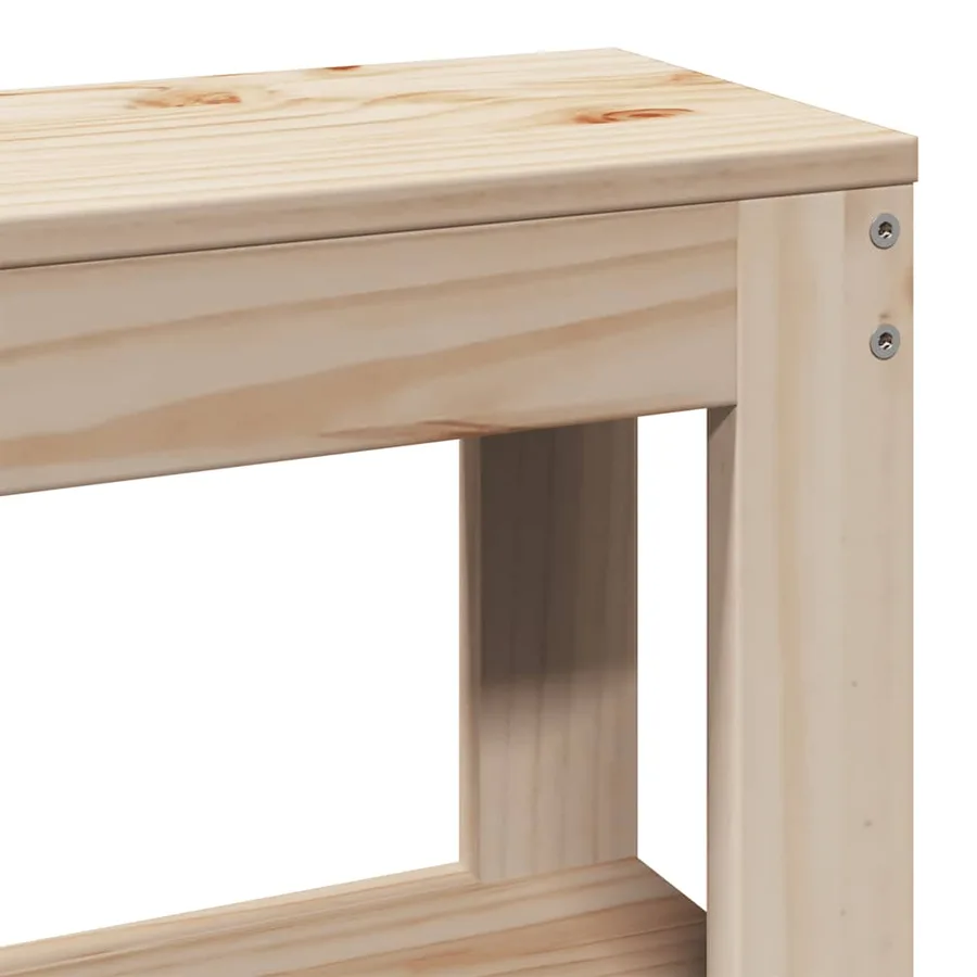 Tête de lit avec étagères 150 cm bois massif de pin - 7
