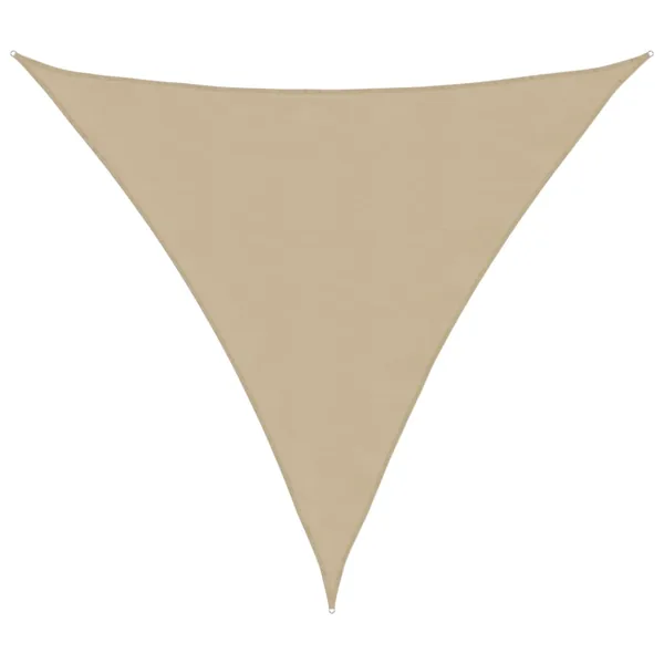 Sun shade sail oxford fabric triangular 5x5x5 m beige