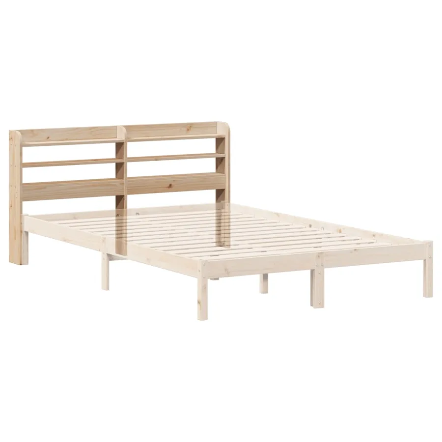 Tête de lit avec étagères 160 cm bois massif de pin - 6