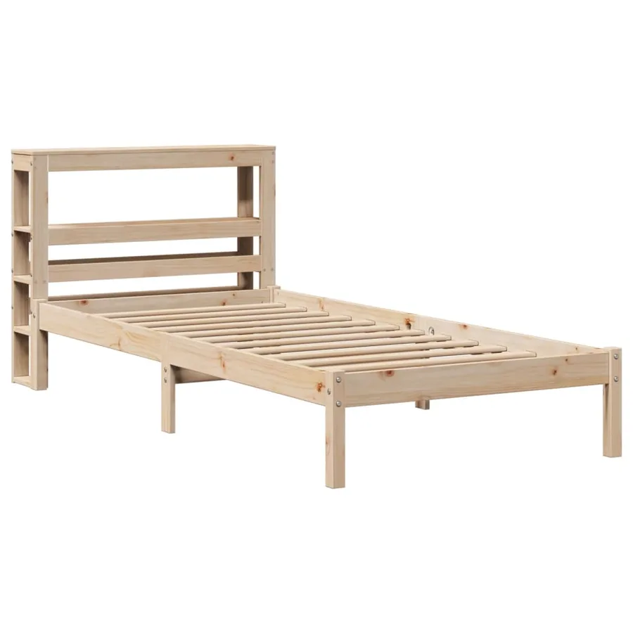Cadre de lit sans matelas 90x200 cm bois de pin massif - 3