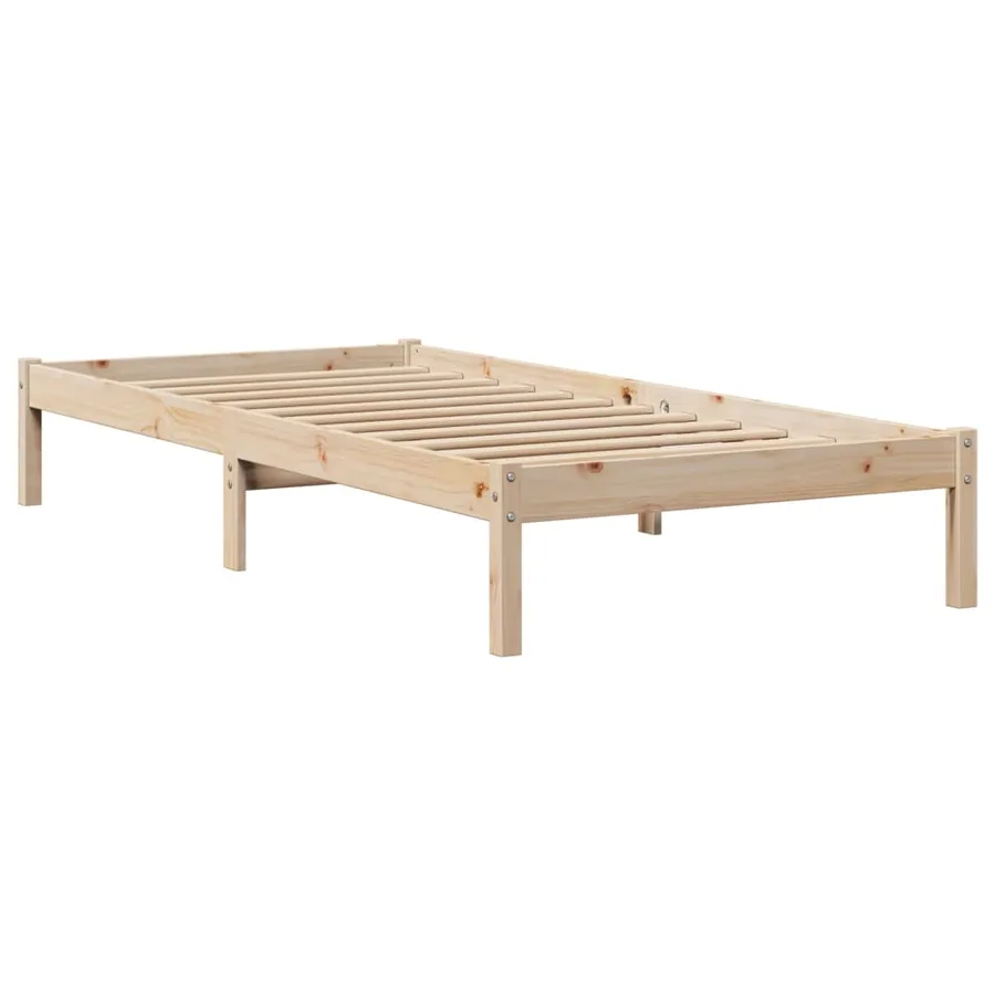 Cadre de lit sans matelas 90x200 cm bois de pin massif - 7