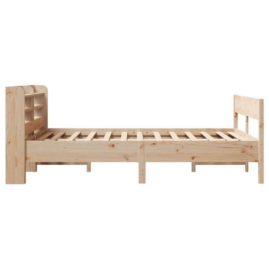 Cadre de lit sans matelas 160x200 cm bois massif de pin - 5