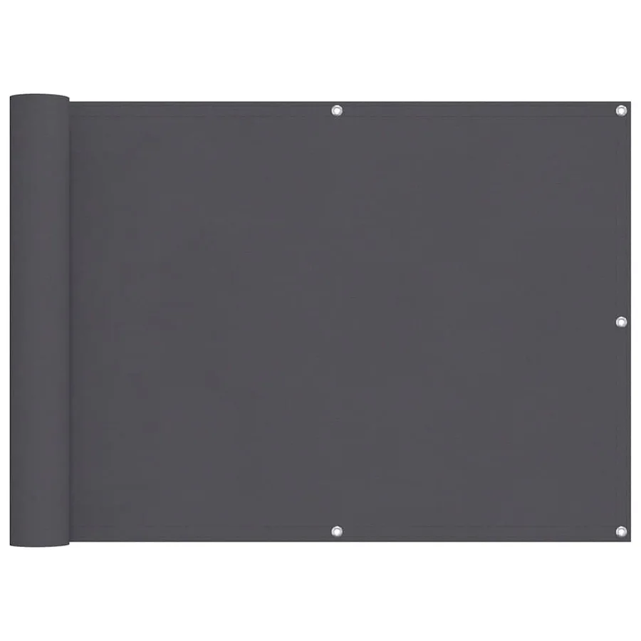 Écran de balcon en tissu Oxford anthracite de 90x400 cm - 2