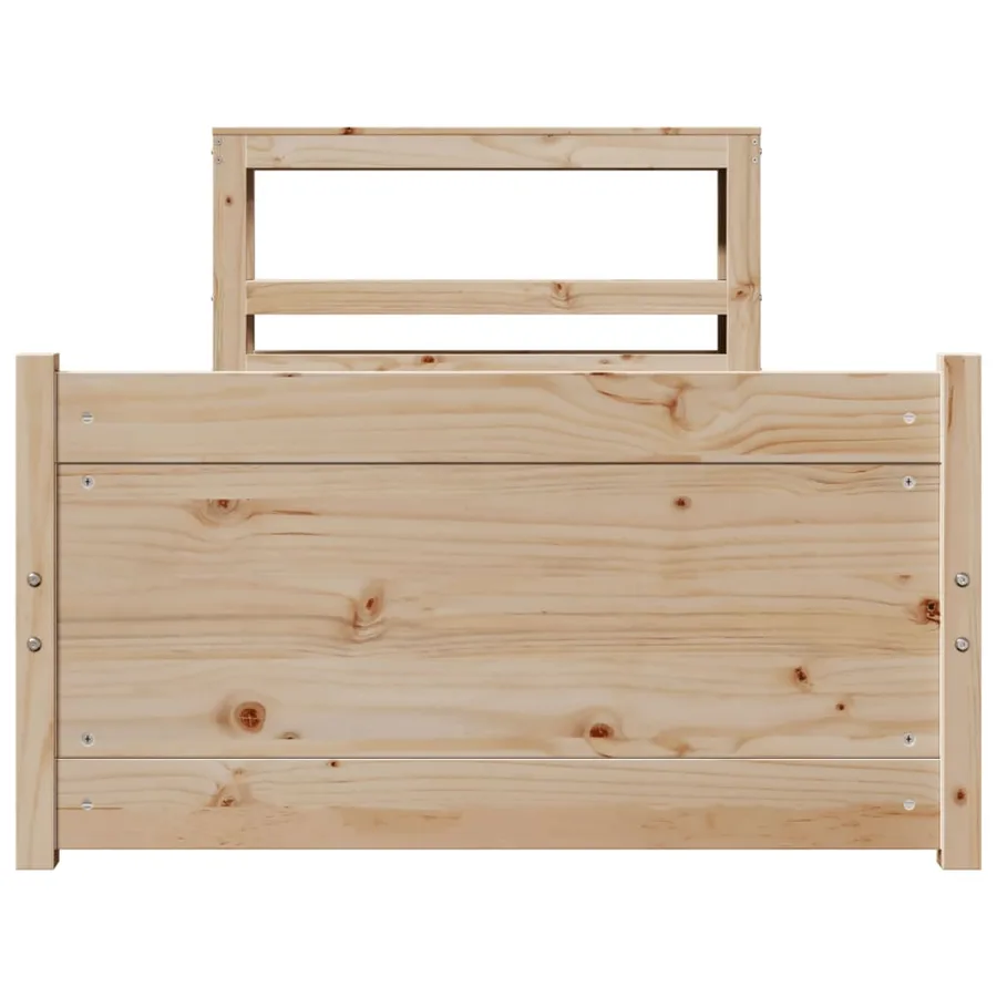 Cadre de lit avec tête de lit sans matelas 90x190 cm - 4