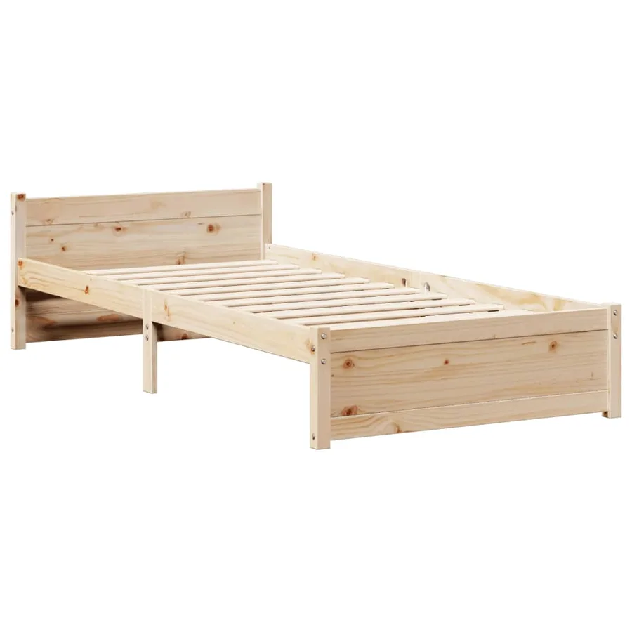 Cadre de lit avec tête de lit sans matelas 90x190 cm - 5