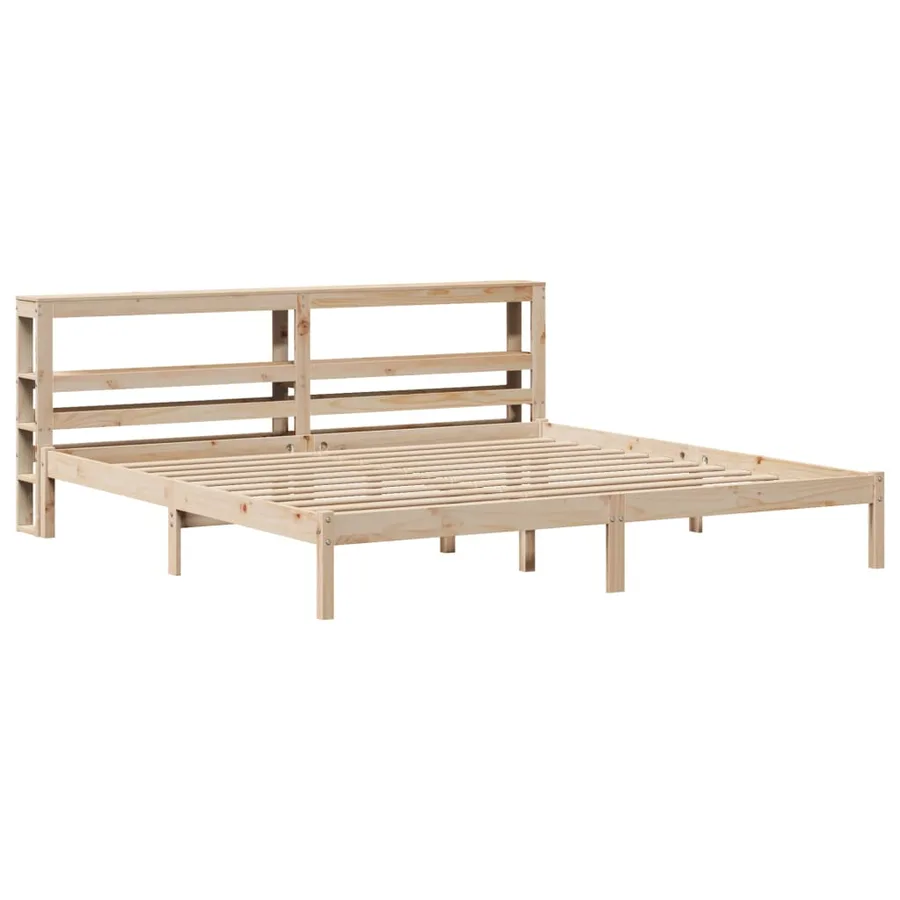 Cadre de lit sans matelas 180x200 cm bois massif de pin - 3