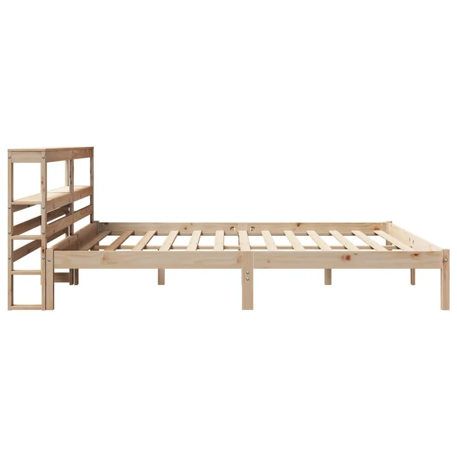 Cadre de lit sans matelas 180x200 cm bois massif de pin - 5