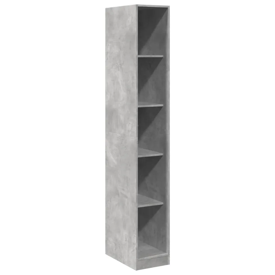 Garde-robe gris béton 30x50x200 cm bois d'ingénierie - 2