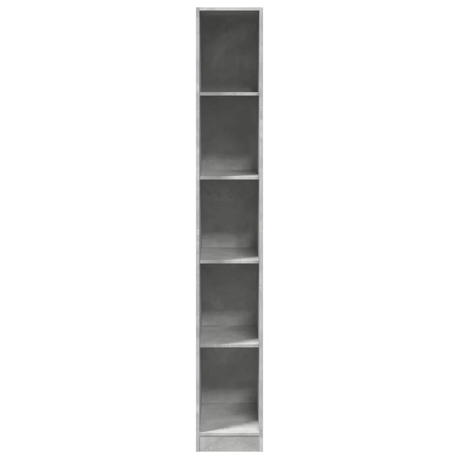 Garde-robe gris béton 30x50x200 cm bois d'ingénierie - 4