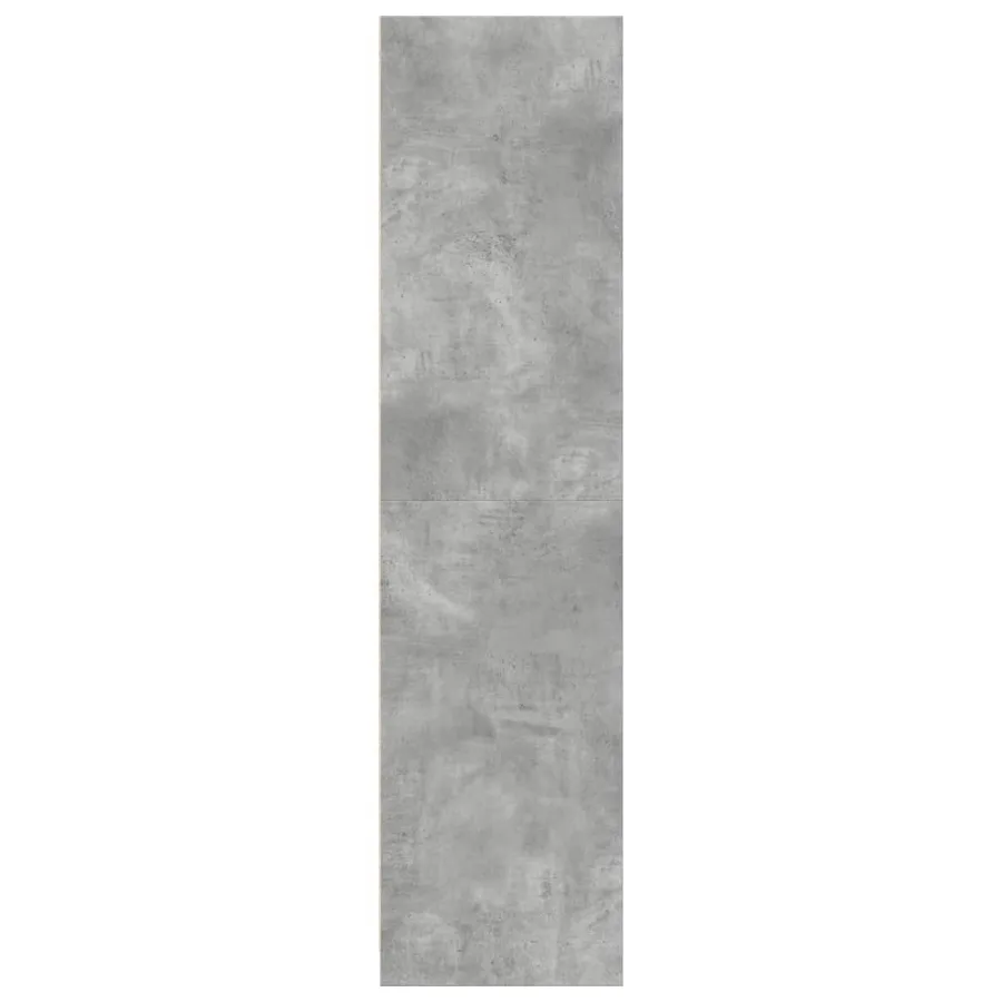 Garde-robe gris béton 30x50x200 cm bois d'ingénierie - 5
