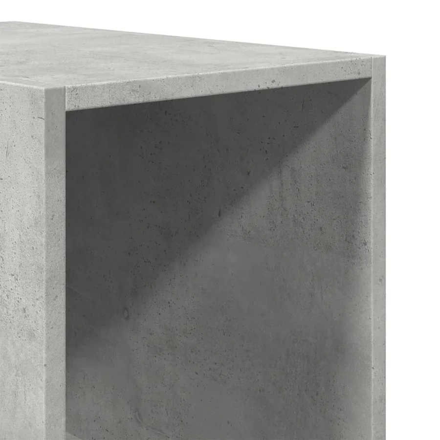 Garde-robe gris béton 30x50x200 cm bois d'ingénierie - 7