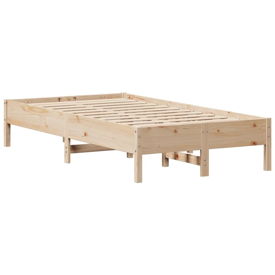 Cadre de lit sans matelas 90x200 cm bois de pin massif - 7