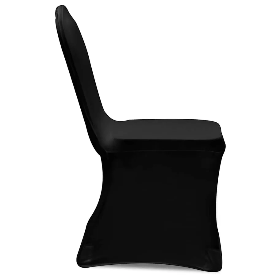 Housse de chaise extensible 100 pcs Noir - 3