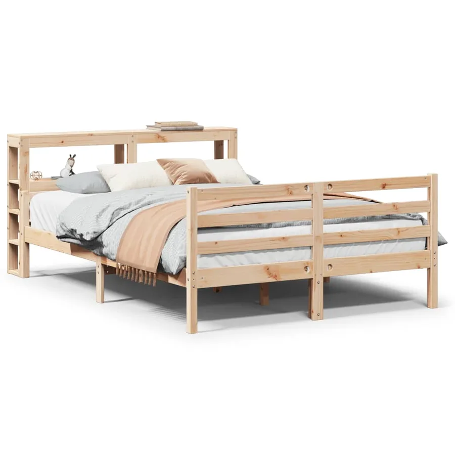 Cadre de lit avec tête de lit sans matelas 140x200 cm - 2