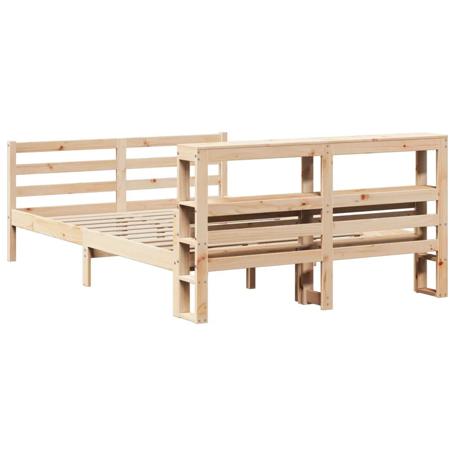 Cadre de lit avec tête de lit sans matelas 140x200 cm - 6