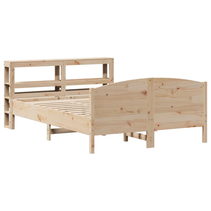 Cadre de lit sans matelas 140x200 cm bois massif de pin - 3
