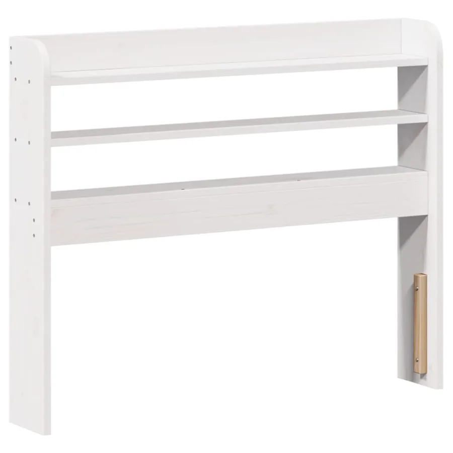 Cadre de lit sans matelas blanc 90x190 cm bois de pin massif - 8