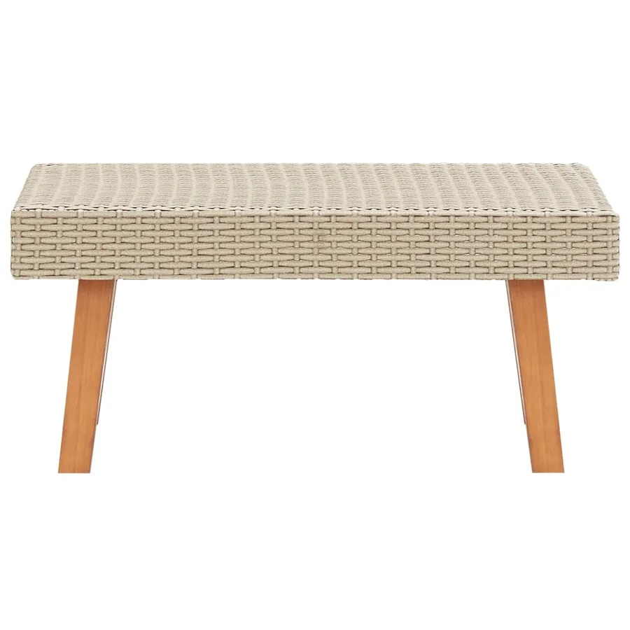 Salon de jardin 2 pcs avec coussins Résine tressée Beige - 7