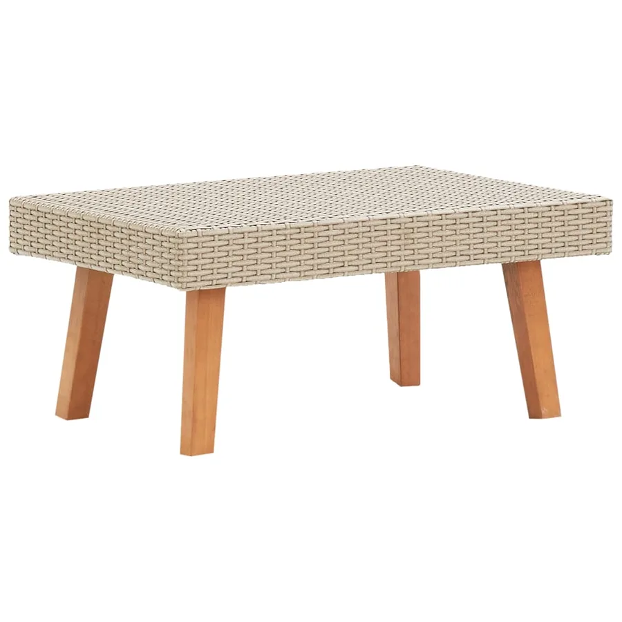 Salon de jardin 2 pcs avec coussins Résine tressée Beige - 8