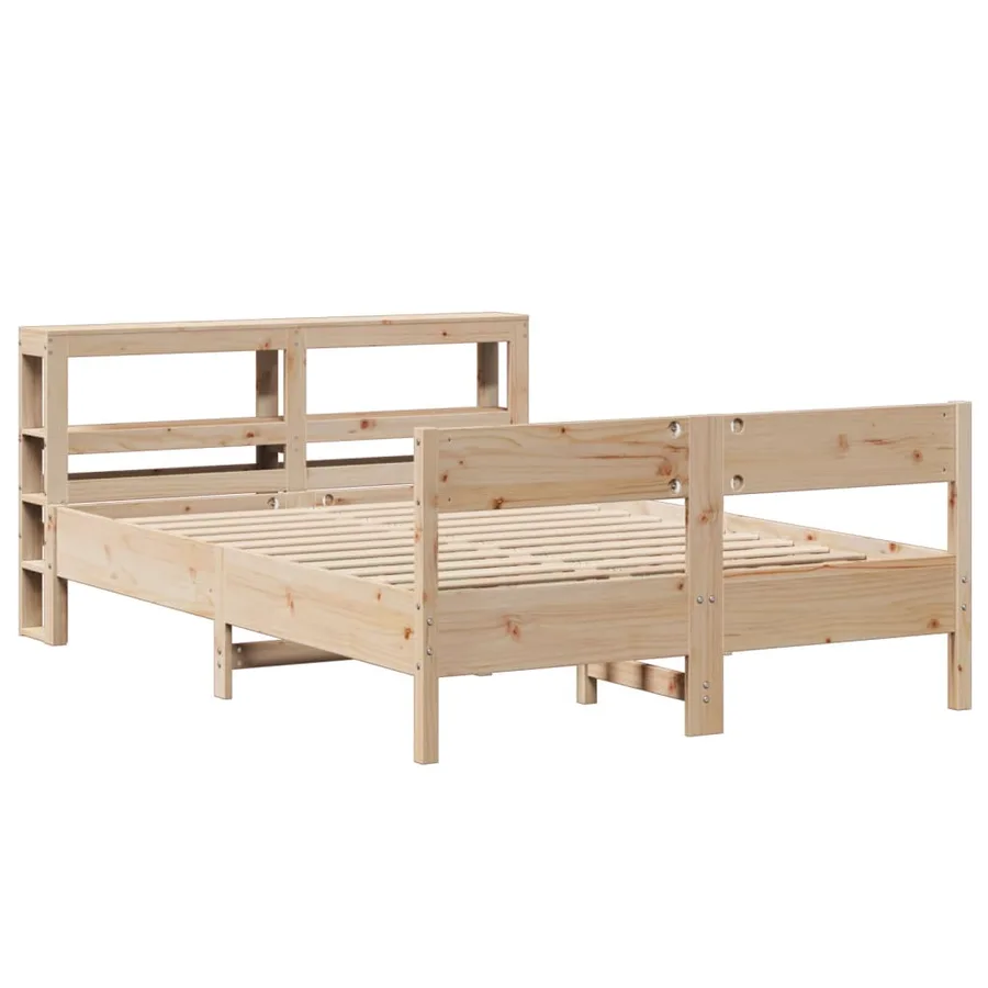 Cadre de lit sans matelas 120x190 cm bois de pin massif - 3