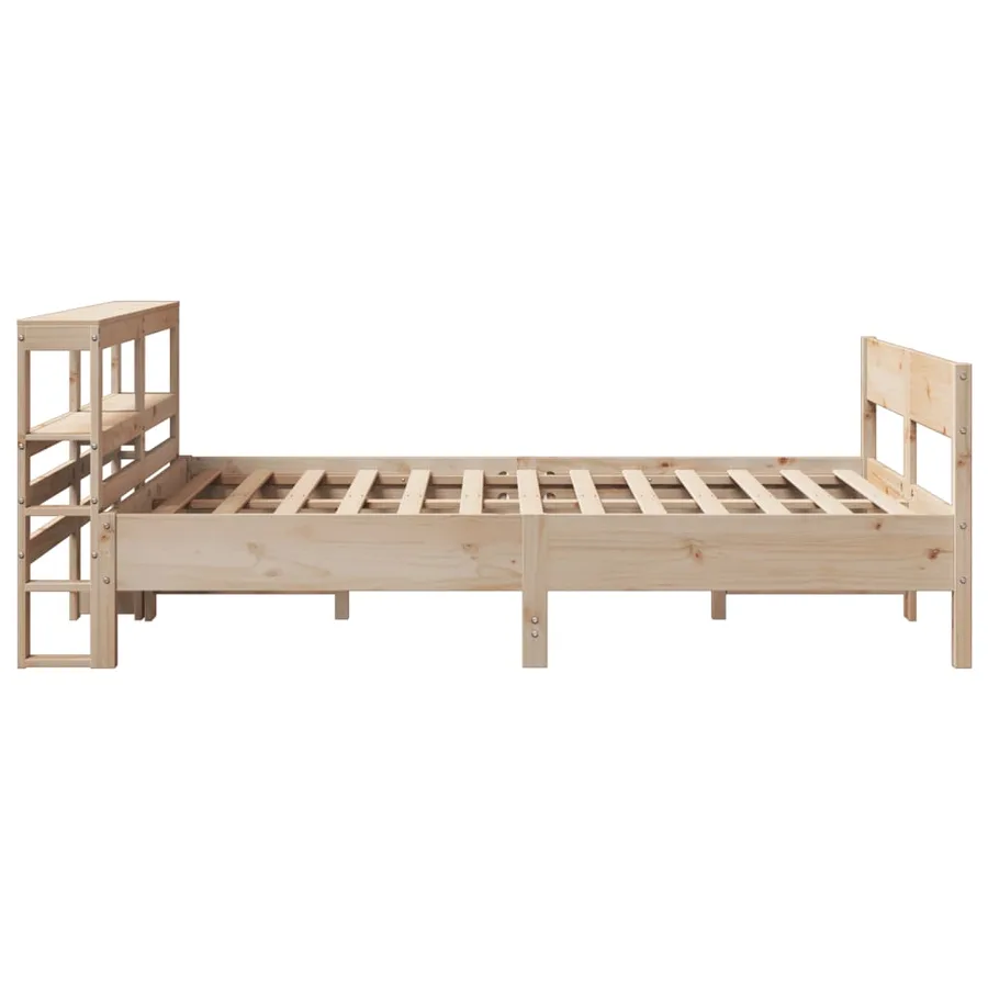 Cadre de lit sans matelas 120x190 cm bois de pin massif - 5