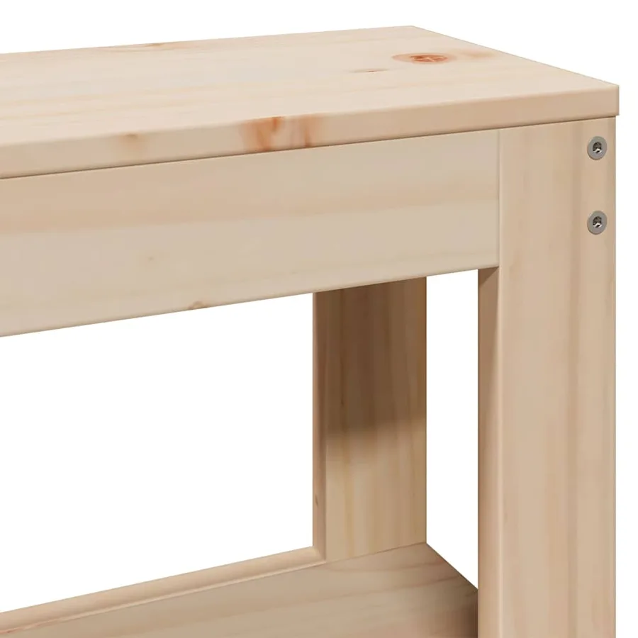 Cadre de lit sans matelas 120x190 cm bois de pin massif - 10