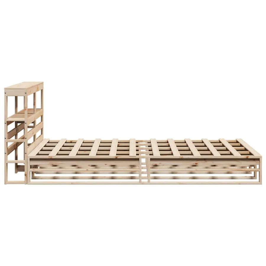 Cadre de lit sans matelas 120x190 cm bois de pin massif - 7