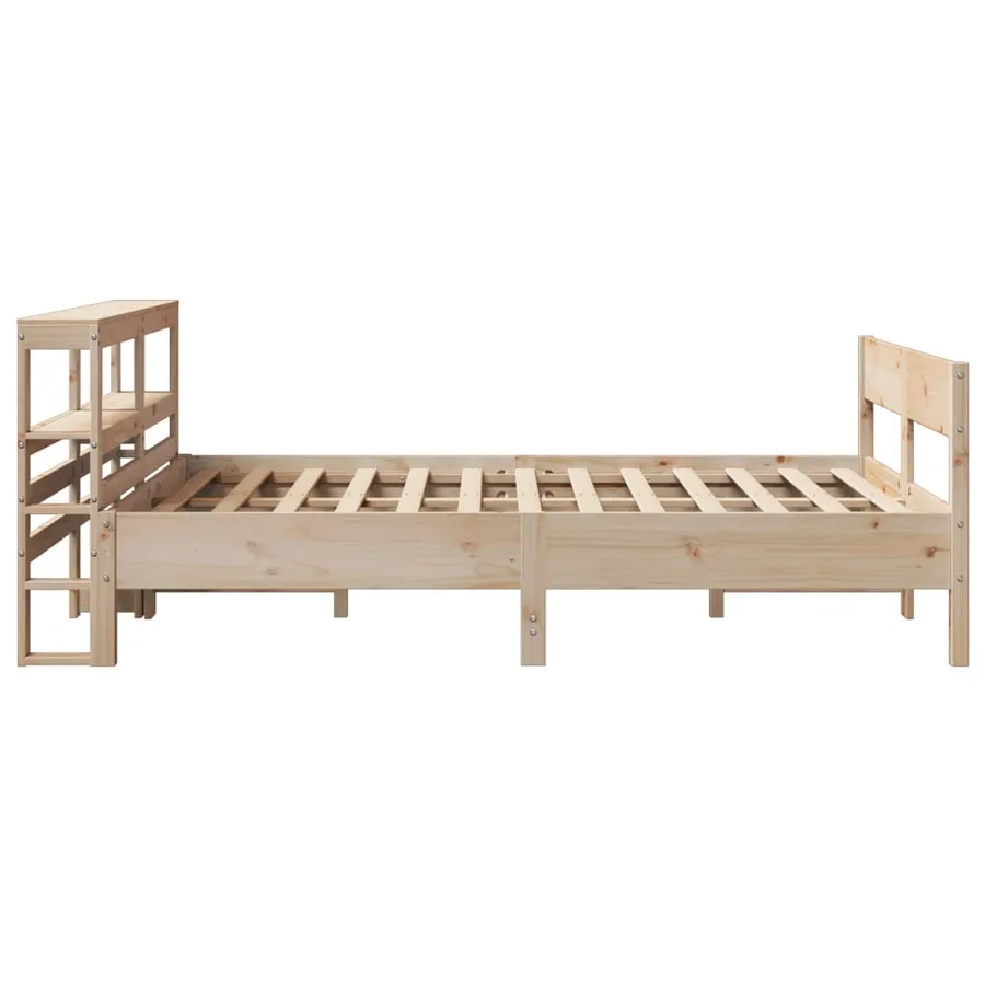 Cadre de lit sans matelas 120x200 cm bois de pin massif - 5