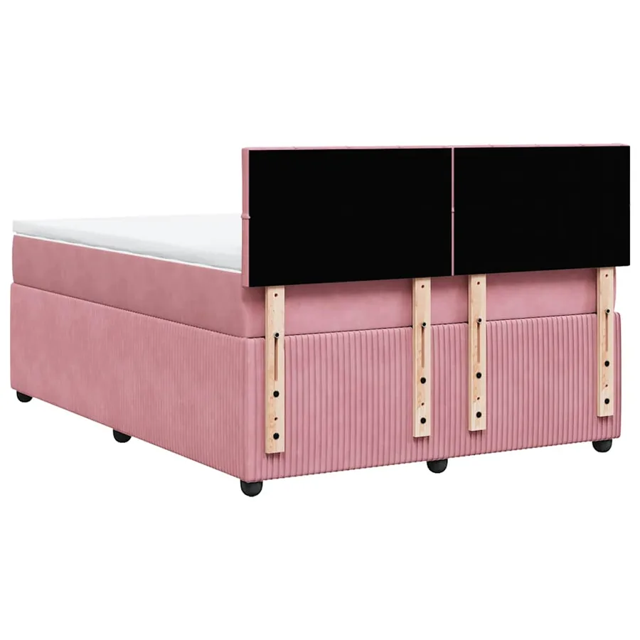 Sommier à lattes de lit avec matelas Rose 160x200 cm Velours - 10