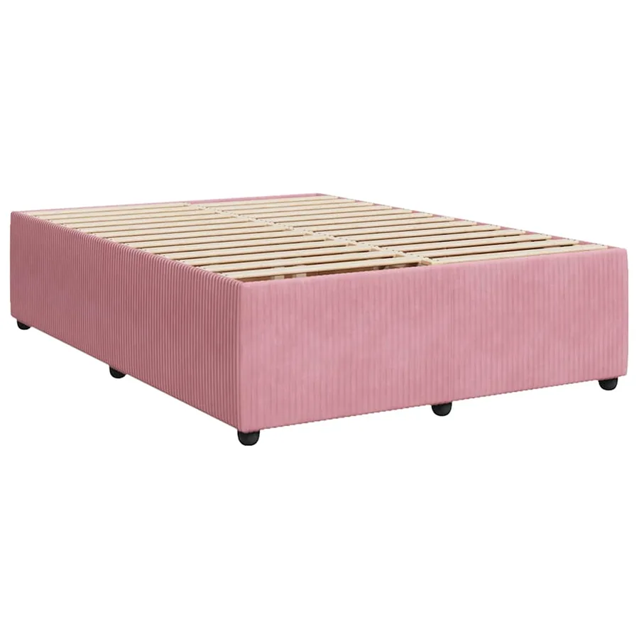 Sommier à lattes de lit avec matelas Rose 160x200 cm Velours - 6